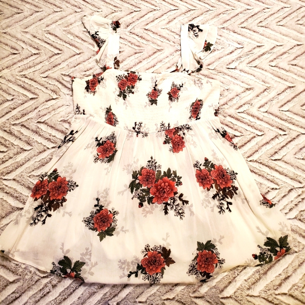 Flowery summer blouse